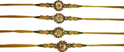 DARSHITABHAV Designer New_Mangalam64_FW Assorted Rakhi  Set(4)