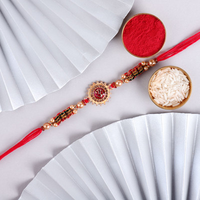 FNP Thread GIFTSFNP24769_RK23 Mauli Thread Rakhi  Set(3)