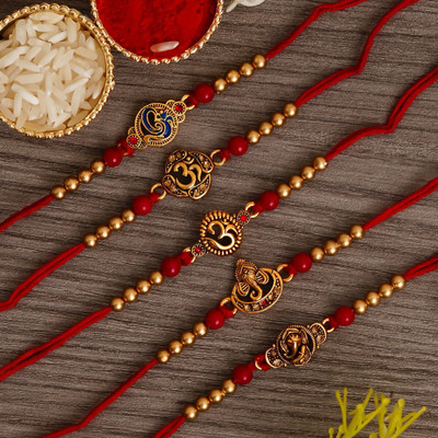 Flipkart SmartBuy Designer D1271 Assorted Chawal Roli Pack, Rakhi  Set(5Pc Rakhi, 1Pc Roli, 1Pc Chawal) deal from flipkart