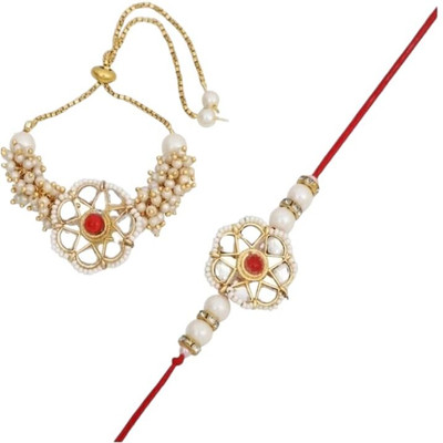 Aamrapali Silver Gems Thread Rakhi(UJ)-5-AP:P2 Mauli Thread Rakhi  Set(14 Rakhi)