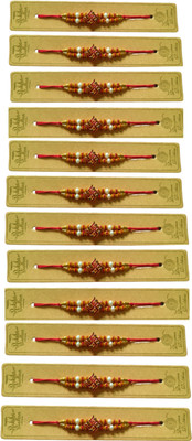 lekhbhav Designer LK262 Assorted Rakhi  Set(12)