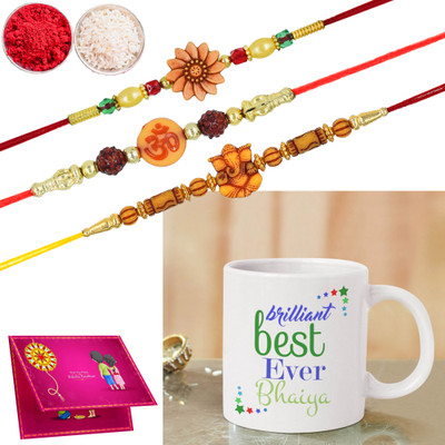 MM9E Thread DP-RR2-M2-R70 Mauli Thread Mug  Set(Rakhi)