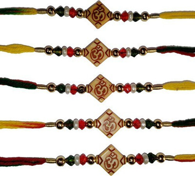 lekhbhav Designer New_11Mangalam483 Assorted Rakhi  Set(5)