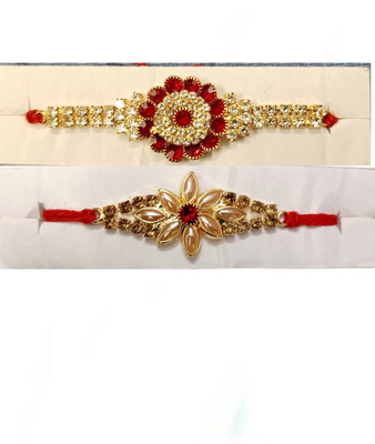 lekhbhav Designer skt1059_New_Rakhi_set Assorted Rakhi  Set(2 rakhi)