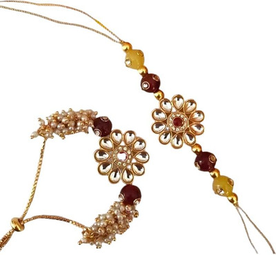 Aamrapali Silver Gems Thread Rakhi(UJ)-22-AP:P2 Mauli Thread Rakhi  Set(2 Rakhi)