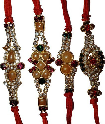 DARSHITABHAV Designer New_Mangalam466_FW Assorted Rakhi  Set(4)
