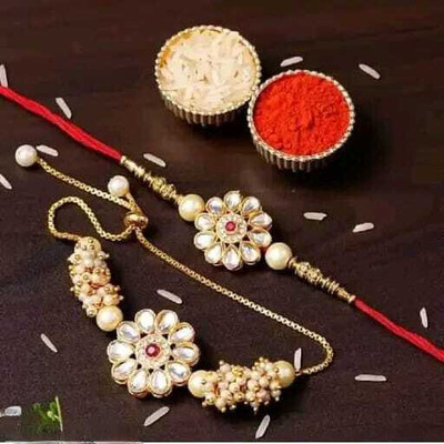 ARADHEMA Designer RKG_4 Assorted Rakhi  Set(Pack of 2)