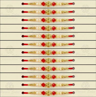 Param sales Designer 4034 Mauli Thread Rakhi  Set(Combo of 12 Rakhi)