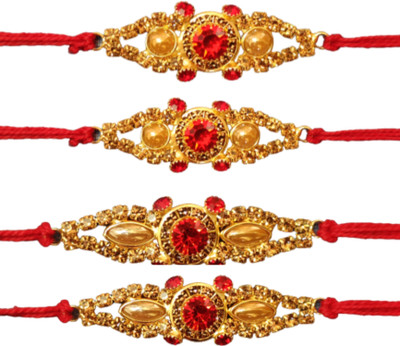 BHAVYA SALES Designer New_Mangalam449-N2 Assorted Rakhi  Set(4)