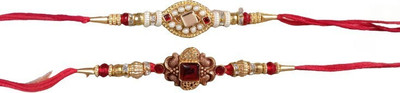 lekhbhav Designer New_Mangalam359 Assorted Rakhi  Set(2)