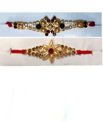 BHAVYA SALES Designer LK190-N2 Assorted Rakhi  Set(2 rakhi)