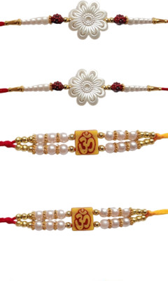 BHAVYA SALES Designer m98_New_Rakhi_set-N2 Assorted Rakhi  Set(DESIGNER HANDMADE RAKHI SET)