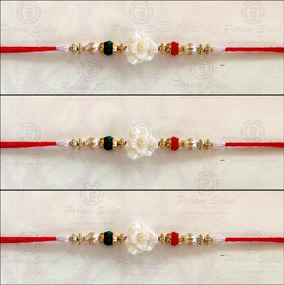 Param sales Designer 4067 Mauli Thread Rakhi  Set(Combo of 3 Rakhi)