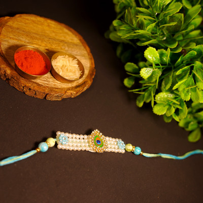 wewrapsmile Thread MW-RKH-141 Mauli Thread Rakhi  Set(1)