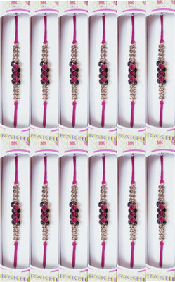 lekhbhav Designer LK330 Assorted Rakhi  Set(12)