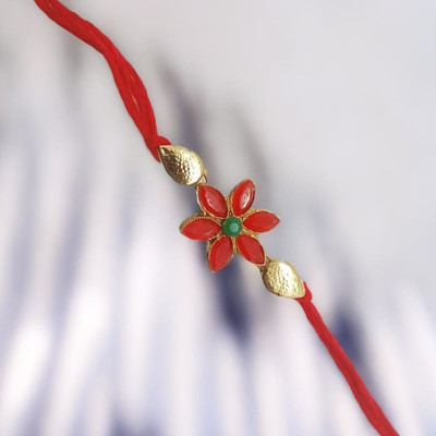 Shree Enterprises Thread shree 01258RAKHI 561 Kundan Chawal Roli Pack  Set(1 BHAI RAKHI)