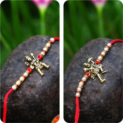 VIVASTRI Religious 1138-1140RKG Gold Rakhi  Set(2 Rakhi Set)