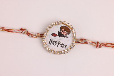 JSR Designer Rakhi_Model 11 Pearl Rakhi  Set(1 x Rakhi Set)
