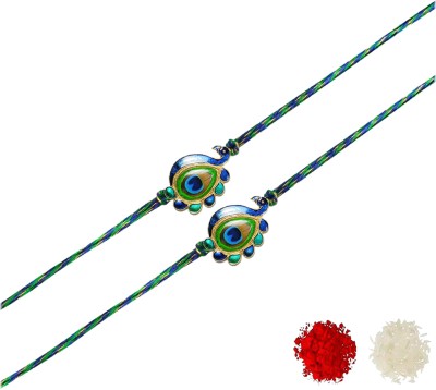 AARON INC Thread Ai_Rakhi_00001423591 Mauli Thread Rakhi  Set(Pack of 02 Rakhi)