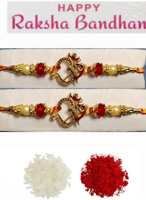 BHAVYA SALES Designer skt1041-N2-11 Assorted Rakhi  Set(2 Rakhi)
