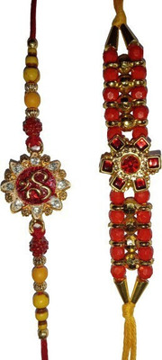 BHAVYA SALES Designer SKT1015_New_Rakhi_set-N2 Assorted Rakhi  Set(2)