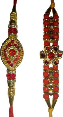 BHAVYA SALES Designer NR20-N2 Assorted Rakhi  Set(2)