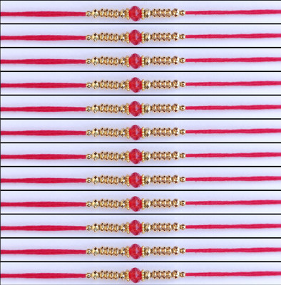 Param sales Designer 4006 Mauli Thread Rakhi  Set(Combo of 12 Rakhi)