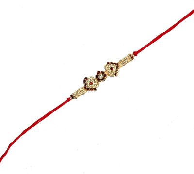 BHAVYA SALES Designer NR44-11-N2 Mauli Thread Rakhi  Set(2 Rakhi)