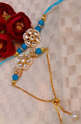Aamrapali Silver Gems Thread Rakhi(UJ)-28 Mauli Thread Rakhi  Set(2 Rakhi)