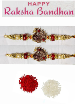 BHAVYA SALES Designer RKH94-N2-11 Assorted Rakhi  Set(2 Rakhi)