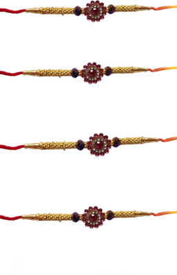 BHAVYA SALES Designer m68_New_Rakhi_set-N2 Assorted Rakhi  Set(DESIGNER HANDMADE RAKHI SET)