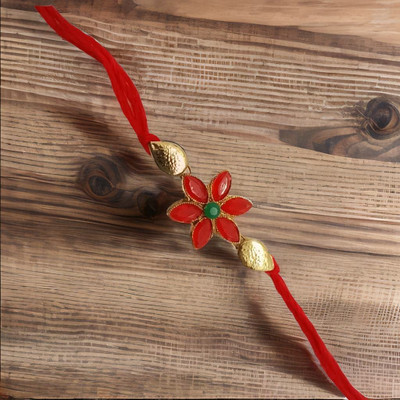 Shree Enterprises Thread shree 01258RAKHI 622 Kundan Chawal Roli Pack  Set(1 BHAI RAKHI)