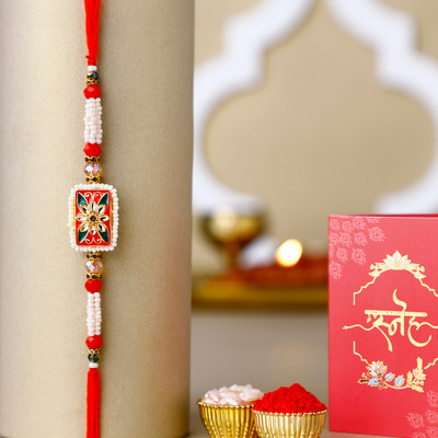 FNP Thread GIFTSFNP28366_RK24 Mauli Thread Rakhi  Set(3)