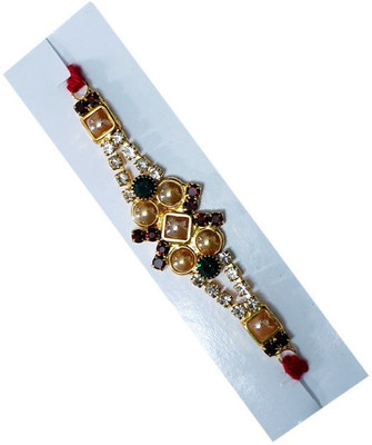 BHAVYA SALES Designer Bhavya-8-11-N2 Mauli Thread Rakhi  Set(Pack of 2 rakhi)