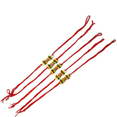 BHAVYA SALES Designer SKT1043-N2 Assorted Rakhi  Set(5 Pc Set)