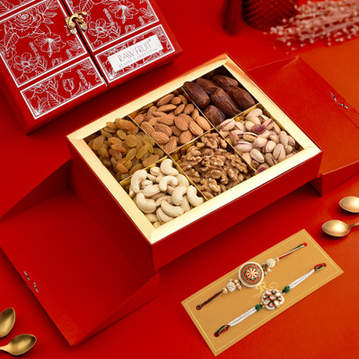 HyperFoods HF-RF-STNDBX-BASIC-RED-R202 Paper Gift Box(Red)