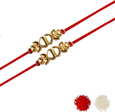 AARON INC Thread Ai_Rakhi_00001423594 Mauli Thread Rakhi  Set(Pack of 02 Rakhi)