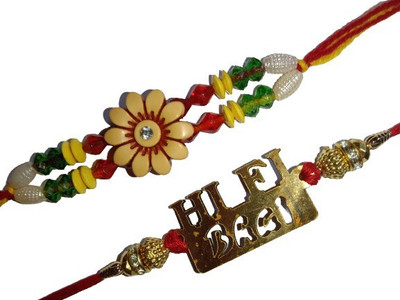 lekhbhav Designer Mangalam270 Assorted Rakhi  Set(2)