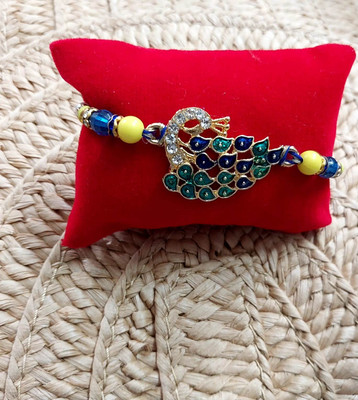 Aarv Collection Thread Rakhi-2303-169 Mauli Thread Rakhi  Set(rakhi, roli chawal)