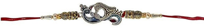 Chiransi Religious Peacock Designer Rakhi//Elegant Rakhi For BrotherStone Designer Rakhi(Pack Of 1) Mauli Thread Rakhi  Set(Rakhi)