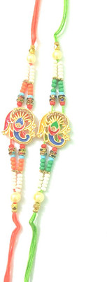 APNA STORE Thread PEAK-MER-M1-2 Mauli Thread Rakhi  Set(2 rakhi)