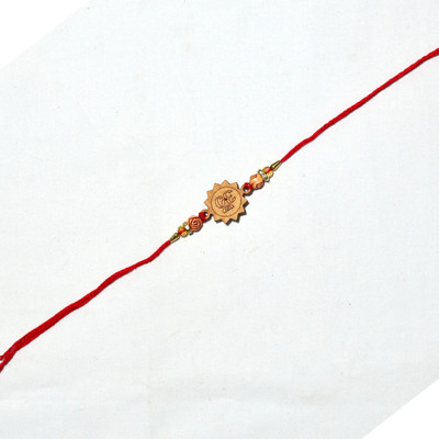 BHAVYA SALES Designer NR37-11-N2 Mauli Thread Rakhi  Set(Designer Rakhi Set of 6 (Om design))