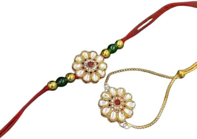 Aamrapali Silver Gems Thread Rakhi(UJ)-62-AP:P2 Mauli Thread Rakhi  Set(26 Rakhi)