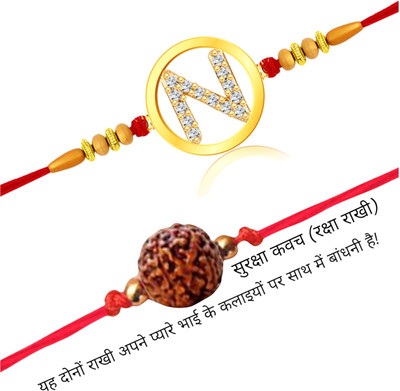 VIVASTRI Designer 1102-1231RKG Jute Rakhi  Set(2 Rakhi)