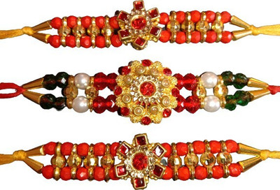 DARSHITABHAV Designer New_Mangalam179_FW Assorted Rakhi  Set(3)