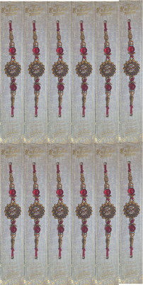 lekhbhav Designer LK287 Assorted Rakhi  Set(12)