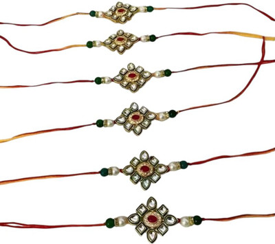 Aamrapali Silver Gems Thread Rakhi(UJ)-59-AP:P2 Mauli Thread Rakhi  Set(22 Rakhi)