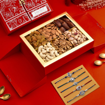 HyperFoods HF-RF-STNDBX-BASIC-RED-R503 Paper Gift Box(Red)