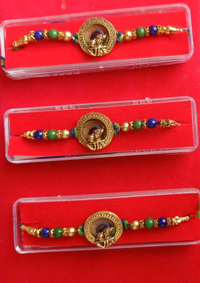 Deniyel Bracelet BB-RK-RK Mauli Thread Rakhi  Set(PACK OF 3)