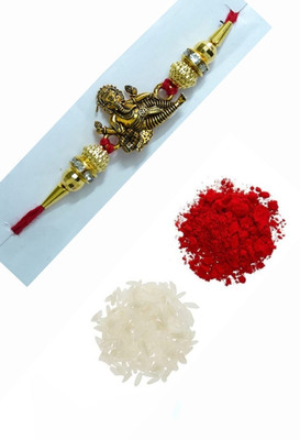BHAVYA SALES Designer S218-N2 Assorted Rakhi  Set(1 DESIGNER HANDMADE RAKHI)